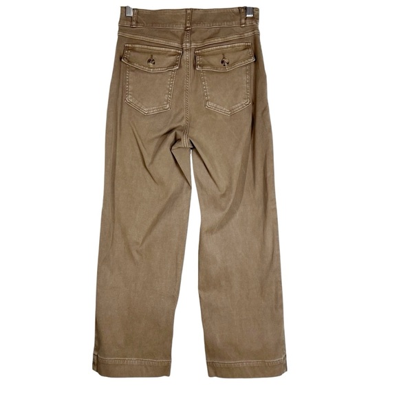 SPANX Tan Pull on Pants Stretch Trouser Crop Size Small - Picture 1 of 7